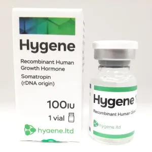 Hygene 100 IU — recombinant somatropin single-vial HGH (international)