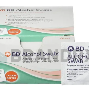 Becton Dickinson alcohol swabs — pack of 30