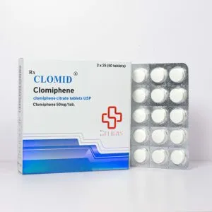 Beligas Pharmaceuticals Clomid — clomiphene citrate 50mg, 50 tabs (USA)