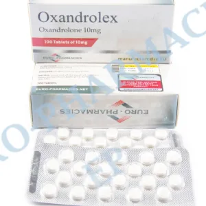 Euro-Pharmacies Oxandrolex 10 — oral oxandrolone (Anavar) tablets, 100-tab pack
