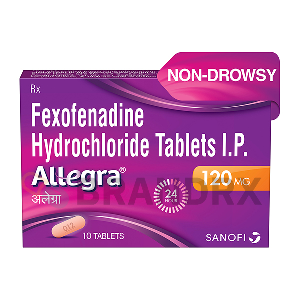 Allegra 120 mg — fexofenadine antihistamine tablets by Aventis