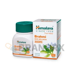 Brahmi Mind Wellness 250 mg — Himalaya Bacopa monnieri herbal capsules, 60-cap bottle