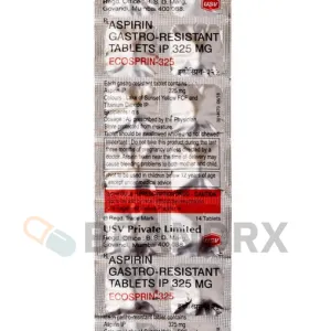 Ecosprin Delayed Release 325 mg — USV aspirin tablets, 14 per blister