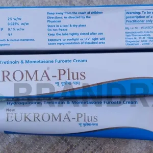 Yash Pharma Eukroma-Plus Cream — hydroquinone, tretinoin, mometasone