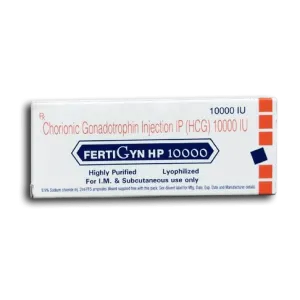 Fertigyn 10000 IU — human chorionic gonadotropin vial, Sun Pharma Laboratories
