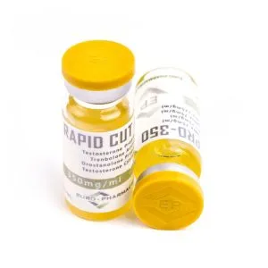 Euro-Pharmacies Rapid Cut Pro-350 Gold — testosterone, trenbolone and drostanolone cutting blend 350 mg/ml 10 ml vial