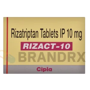 Rizact 10 mg Rizatriptan — 10mg migraine tablets