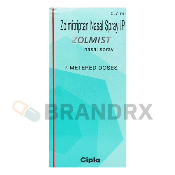 Cipla Zolmist — zolmitriptan 5mg migraine nasal spray